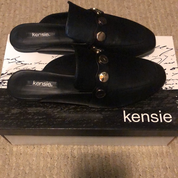 Brand new with box Kenzie brand mule slip on with gold accents shoes - Picture 2 of 4